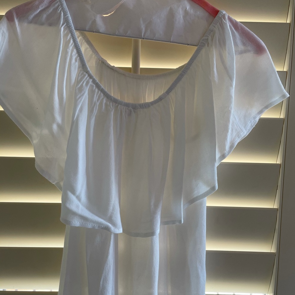 White off the Shoulder Spring Top